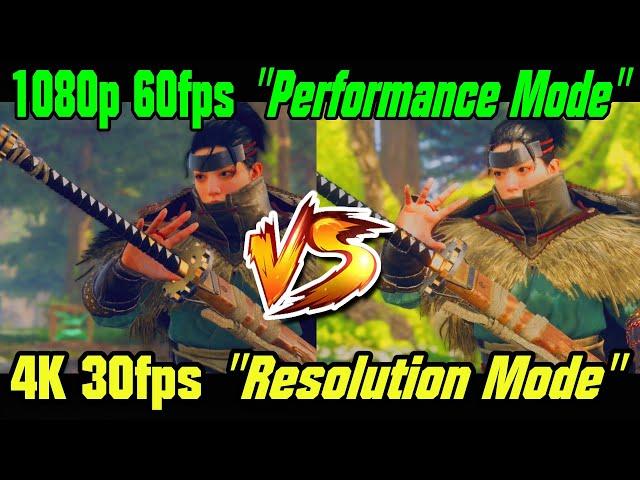 Wild Hearts Console Performance - Resolution vs Performance Modes  - PS5 / Xbox