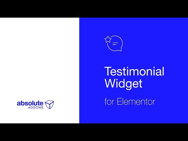 Testimonial Widget For Elementor || Absolute Addons