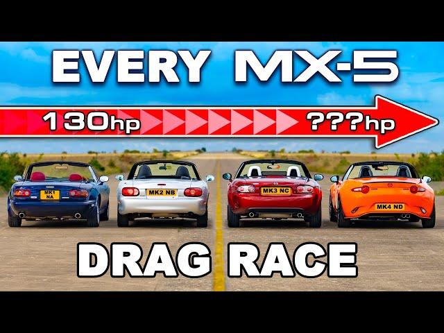 Mazda MX-5 Miata Generations: DRAG RACE