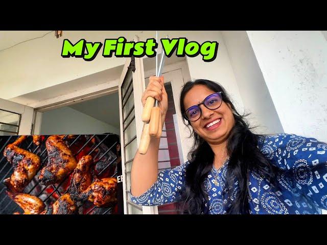 Akhil Cooking Barbeque Chicken at home *WENT WRONG*