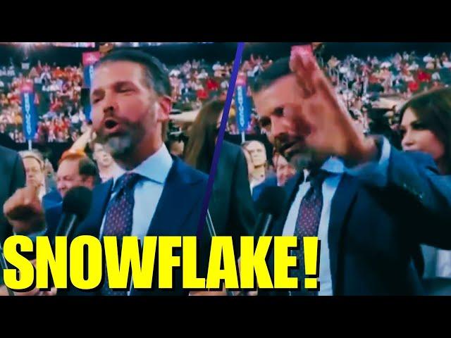 Donald Trump Jr. Has PUBLIC MELTDOWN, Whines on Newsmax!