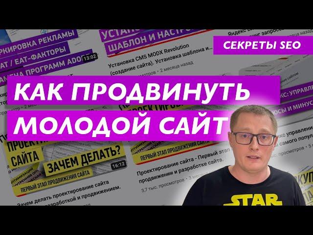 SEO продвижение молодого сайта. Как продвинуть новый сайт