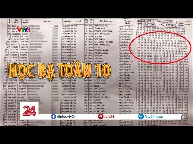 "Học bạ siêu nhân" toàn điểm 10 xin vào học trường chuyên | VTV24