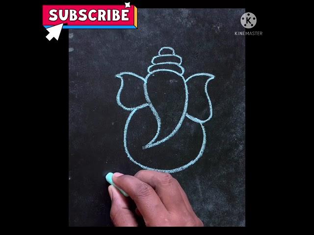 Lord Ganesha Drawing ️ Very Very Easy | Draw Vinayagar Easy Step by Step | Shorts 