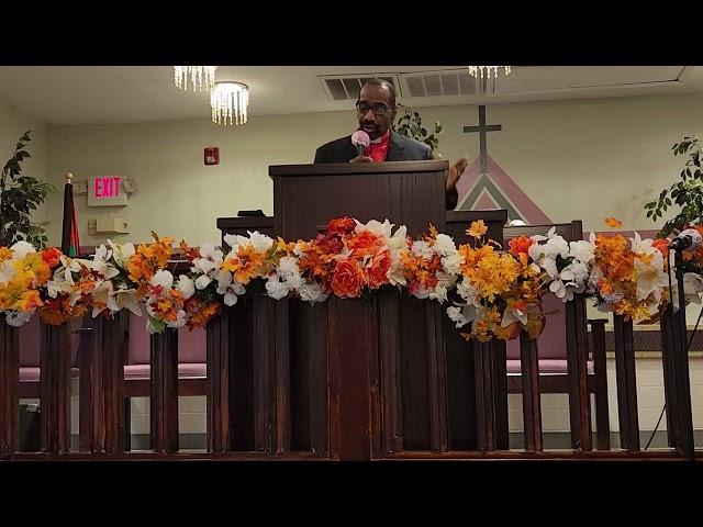 Bishop Nathaniel Wesley Giving the word