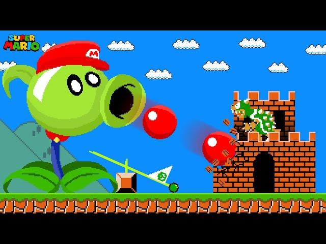 Super Mario Bros., but Mario Can Transform into Plants (Plants vs. Zombies)