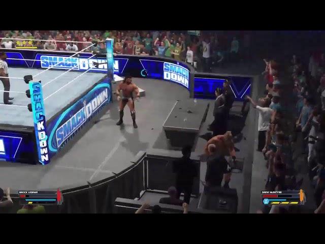 Brock Lesnar vs Drew Mcintyre WWE 2K23 Live PS4 Broadcast