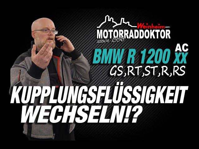 BMW R 1200 GS | Changing clutch fluid, clutch, venting, oil | How does it work?