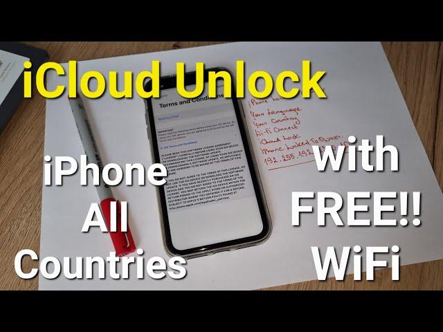 Officially iCloud Activation Lock Unlock With Free WiFi️Any iPhone iOS All Countries 100% Success️