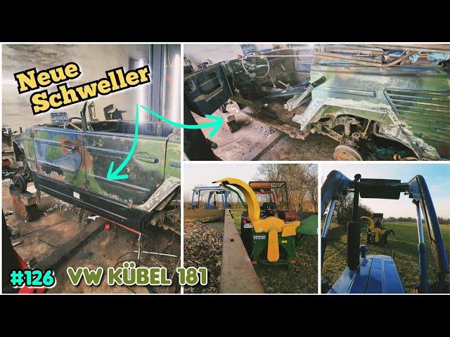 Holz SCHREDDERN | Buschhacken mit Polen HACKER | VW 181 Kübel SCHWEIßEN! | oldtimer_junkie