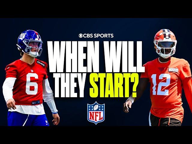 When will these rookie QB's get their chance to start? | Shedeur Sanders, Jaxson Dart & MORE