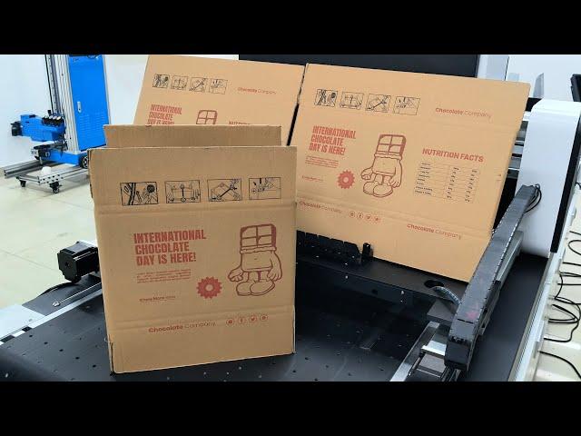 Folding carton box printing Single pass digital printing machine | InkJet printer #packagingmachine