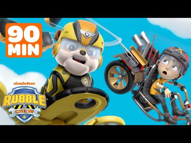 Rubble Is On the Ultimate Double! w/ PAW Patrol Marshall & Skye | 90 Minutes | Rubble & Crew