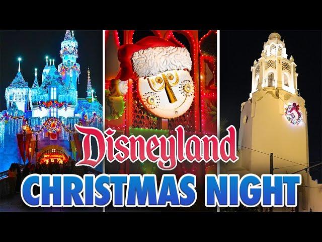 Disneyland 2 Park Christmas Walkthrough - Disneyland & California Adventure at Night