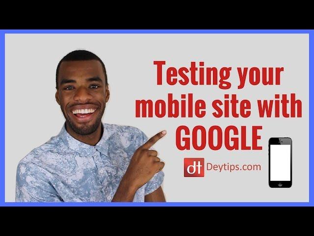 Mobile friendly test for your website | Mobile website test tutorial