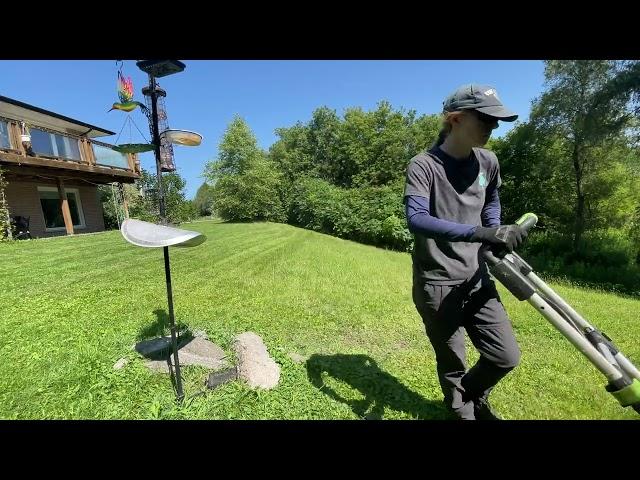 Mowing a big property with EGO SELF-PROPELLED LAWNMOWER