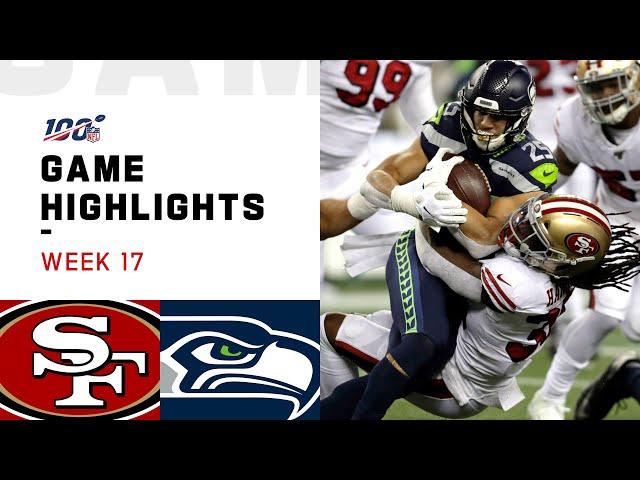 49ers vs. Seahawks Week 17 Highlights | NFL 2019