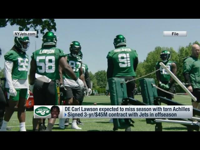 DL Carl Lawson To Miss 2021 Season With Ruptured Achilles | New York Jets | NFL