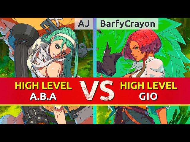 GGST ▰ AJ (A.B.A) vs BarfyCrayon (Giovanna). High Level Gameplay
