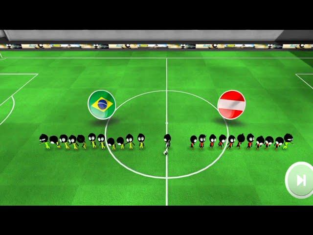 BRAZIL v AUSTRIA | STICKMAN SOCCER 2018 Walkthrough Gameplay 1 #stickman #southmgames