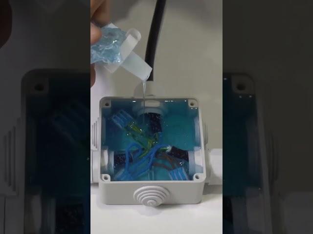 Underground electrical connexion #gel #ip68 #electricity #electricaltools #shorts #box #toolpress