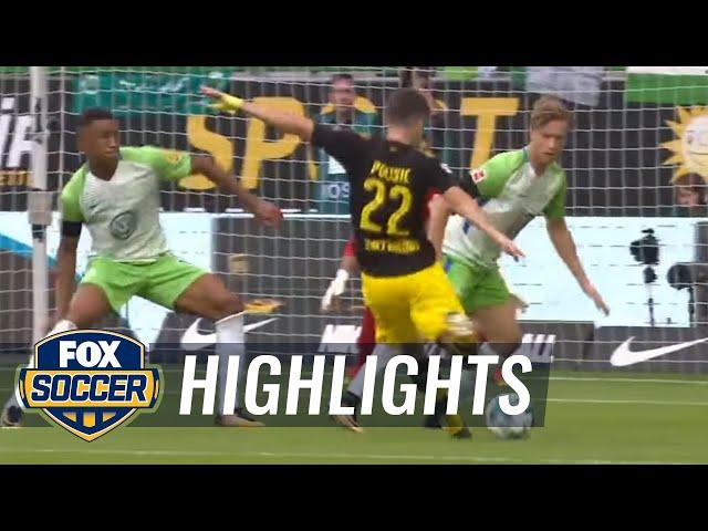 VfL Wolfsburg vs. Borussia Dortmund | 2017-18 Bundesliga Highlights