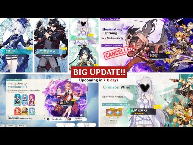 NEW UPDATE!! Info 5.4 Banner, BAD NEWS!, Iansan Cancelled, Inazuma Chronicle Wish - Genshin Impact