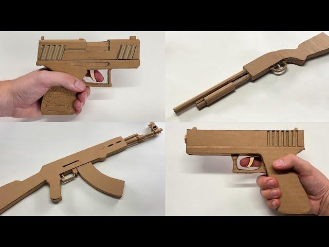 4 Incredible Cardboard Guns You Can Make at Home