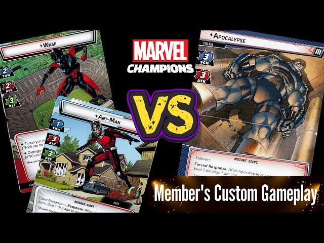 ANT-MAN & WASP vs APOCALYPSE En Sabah Nur (Expert) Marvel Champions 2 Handed Playthrough