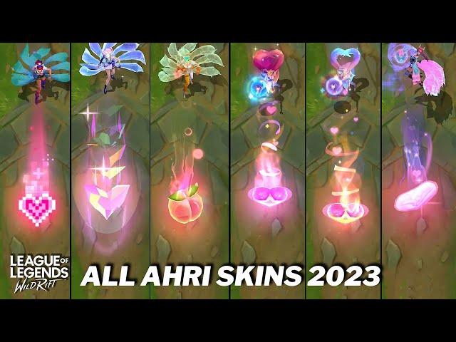 All Ahri Skins 2023 Comparison Wildrift