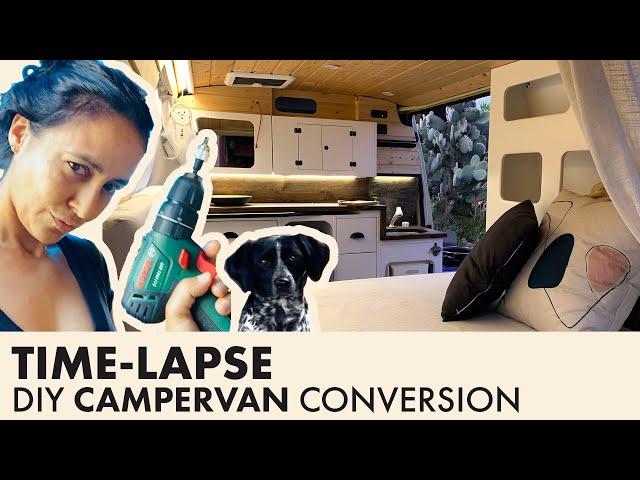 DIY Campervan Conversion VW T4. Full time-lapse.