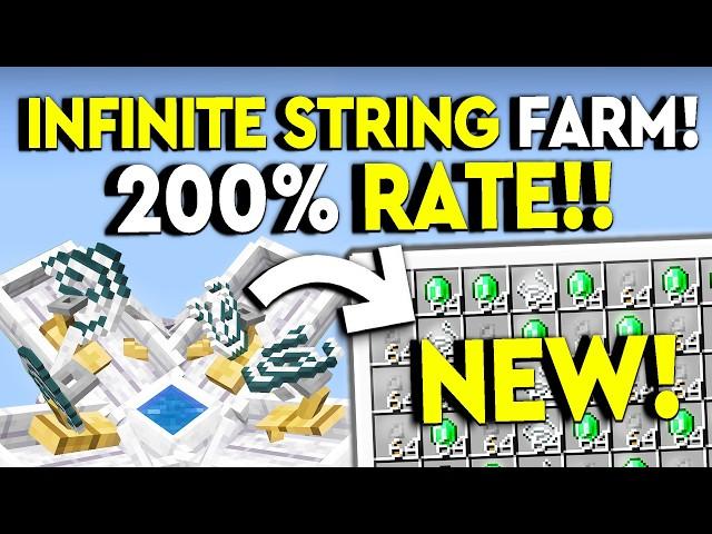 BEST 1.21! INFINITE STRING EMERALD FARM Minecraft Tutorial - NEW!