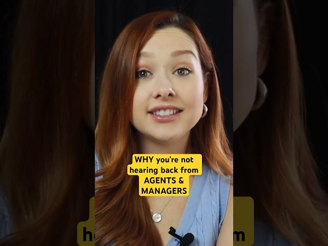 Are you not hearing back from agents and managers. This may be why. #actingtips #acting #actress