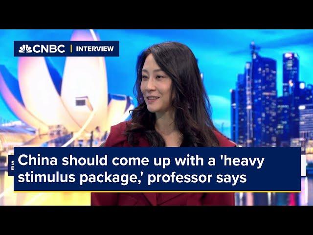 China should come up with a 'heavy stimulus package,' professor says