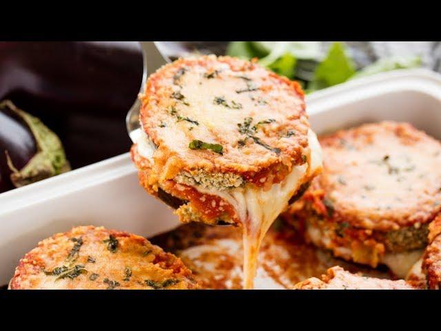 How to Make Baked Eggplant Parmesan | The Stay At Home Chef