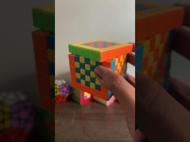 Rubik’s cube goes 1, 2, 3, 4!  #satisfying #rubikscube #shorts