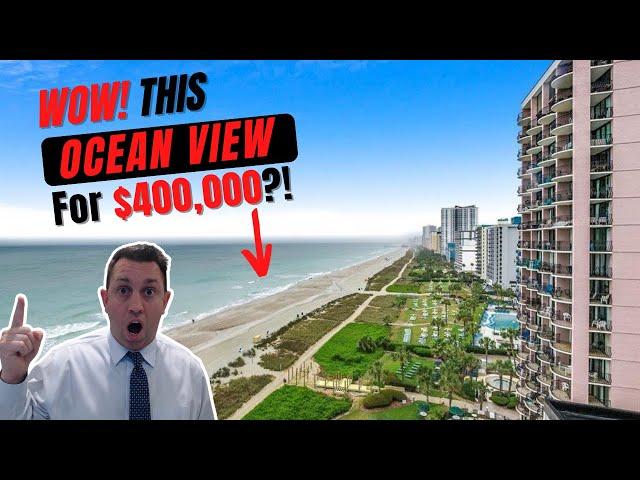 INSIDE this Myrtle Beach Oceanfront Condo with views for ONLY $400,000!!