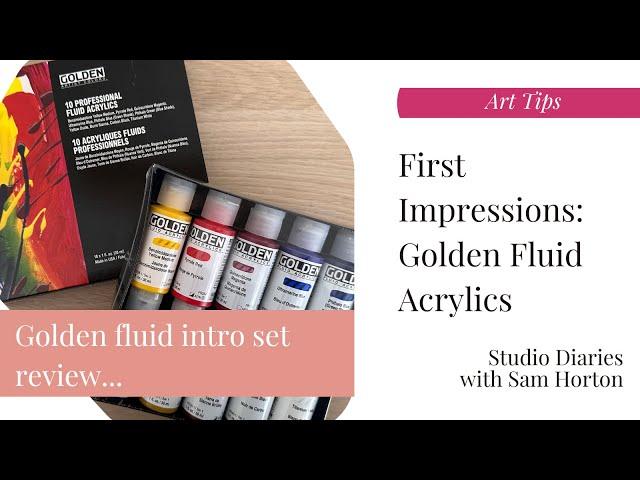 First Impressions Review: Golden Fluid Acrylics | Art Tips