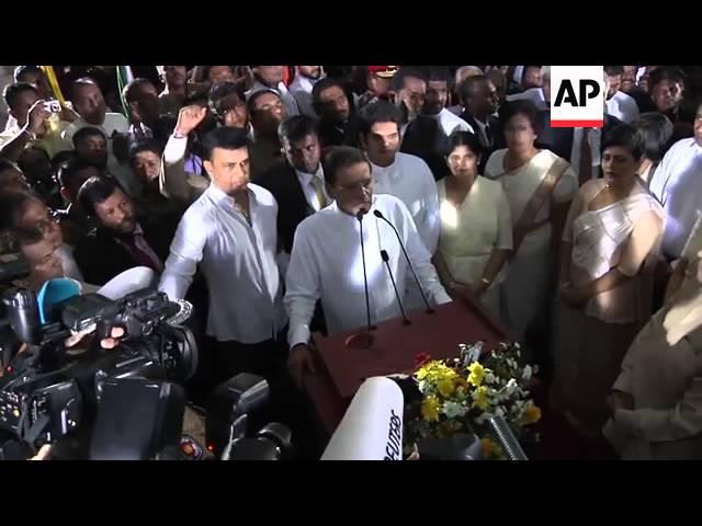 Maithripala Sirisena sworn in as president