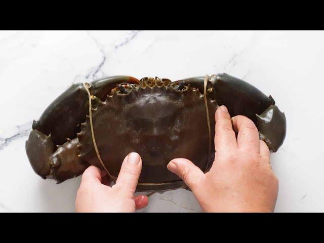 How to clean and prepare a whole crab