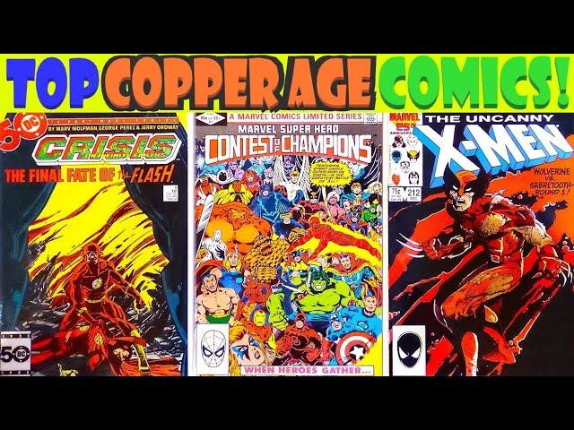 Best COPPER AGE Comic Covers! Top ten 1980's comics books 80's Comicsamurai #fridaycomicchallenge