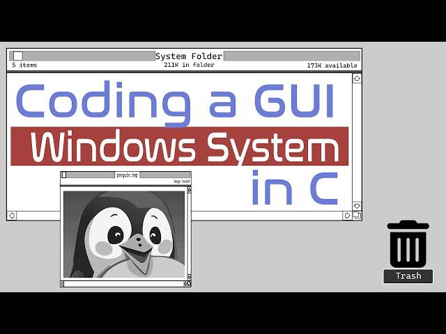 Code a GUI in C from Scratch | 2D Graphics Engine & BMP Tutorial