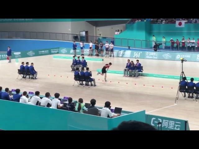 The Men’s Inline Freestyle Skating Speed Slalom, battle between milliseconds