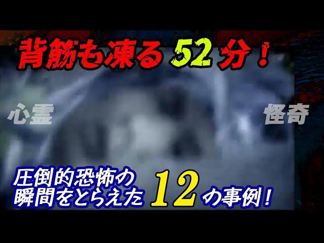 【心霊怪奇】背筋も凍る52分！圧倒的恐怖の瞬間をとらえた12の事例！