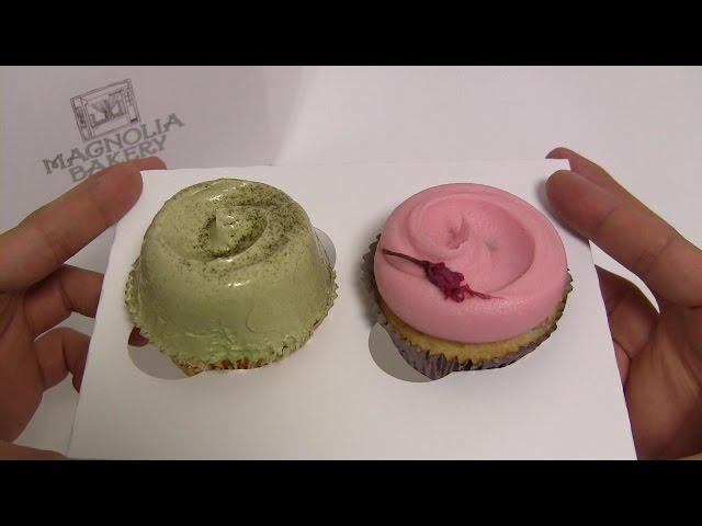 Magnolia Bakery Sakura and Matcha Cupcakes