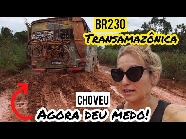 O motorhome deslizou na lama - primeira experiência na chuva - BR230 transamazônica #brasil