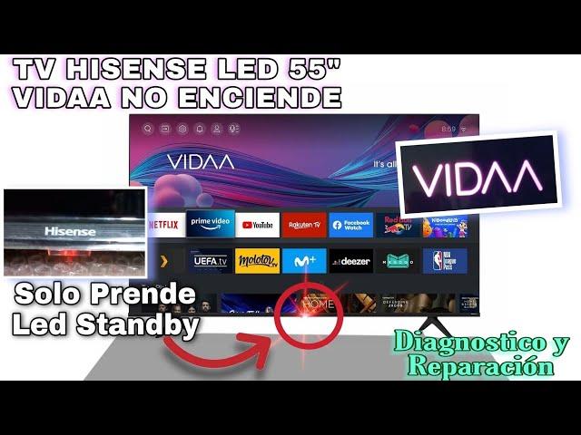 TV led Hisense No Enciende Solo Led Rojo (standby)