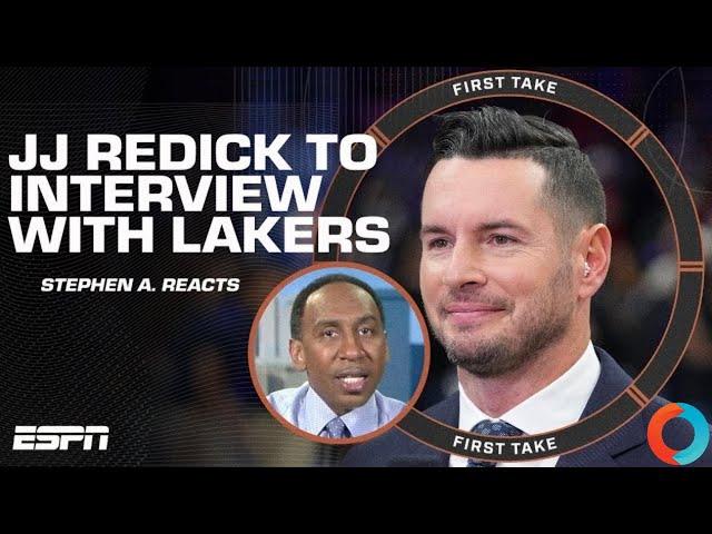 Stephen A. responds to JJ Redick interviewing for the Lakers’ head coaching position.