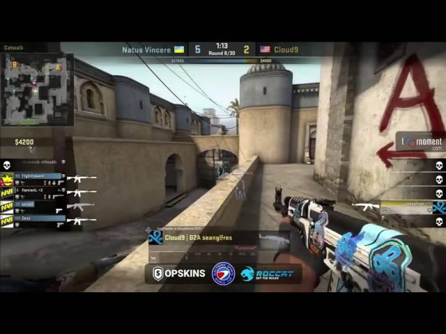 ESWC 2015 NAVI vs CLOUD9 map2 dust2 GRAND FINAL