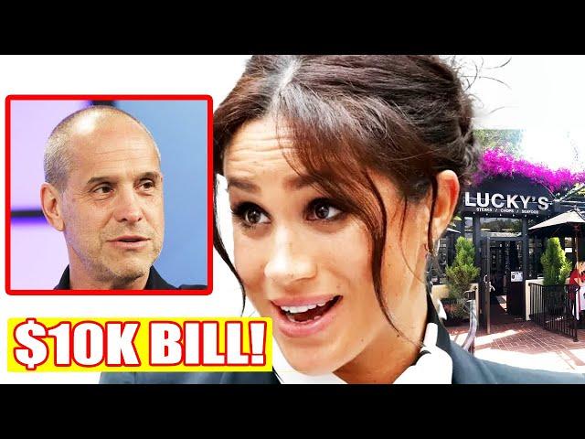 Brian Robbins Kicks Meg & Haz Out Of Lucky's Steakhouse After Meg Asks Him To Pay For A $10k Dinner!